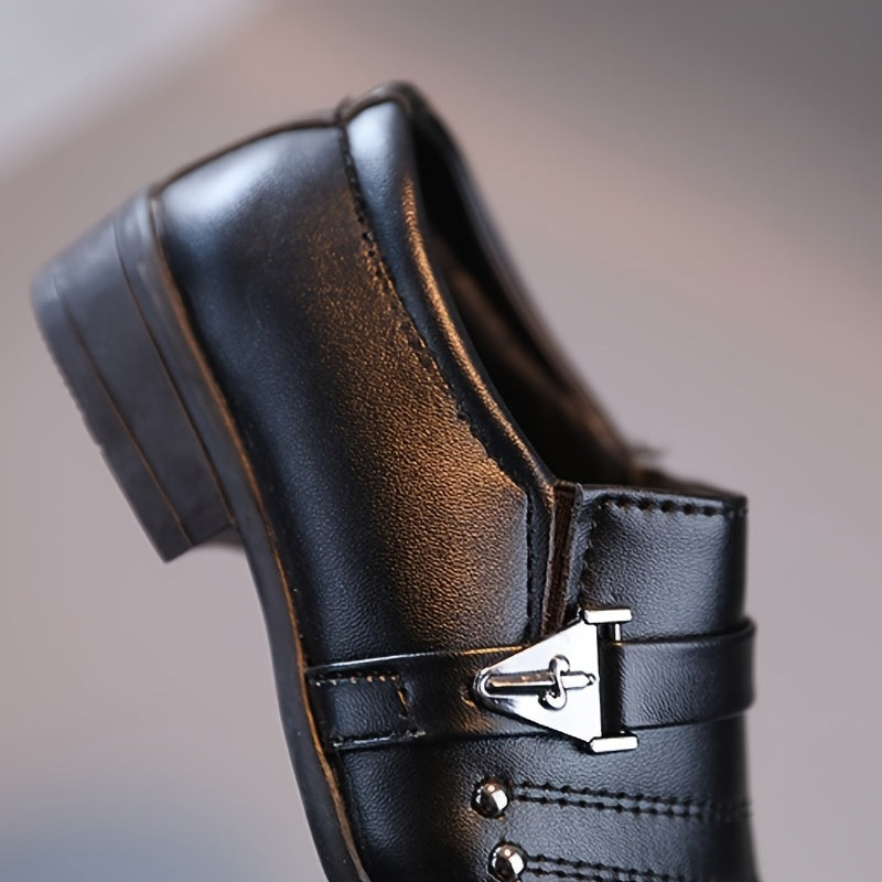 Boys' Solid Color Lightweight Non-Slip Oxford Shoes for Fall Parties