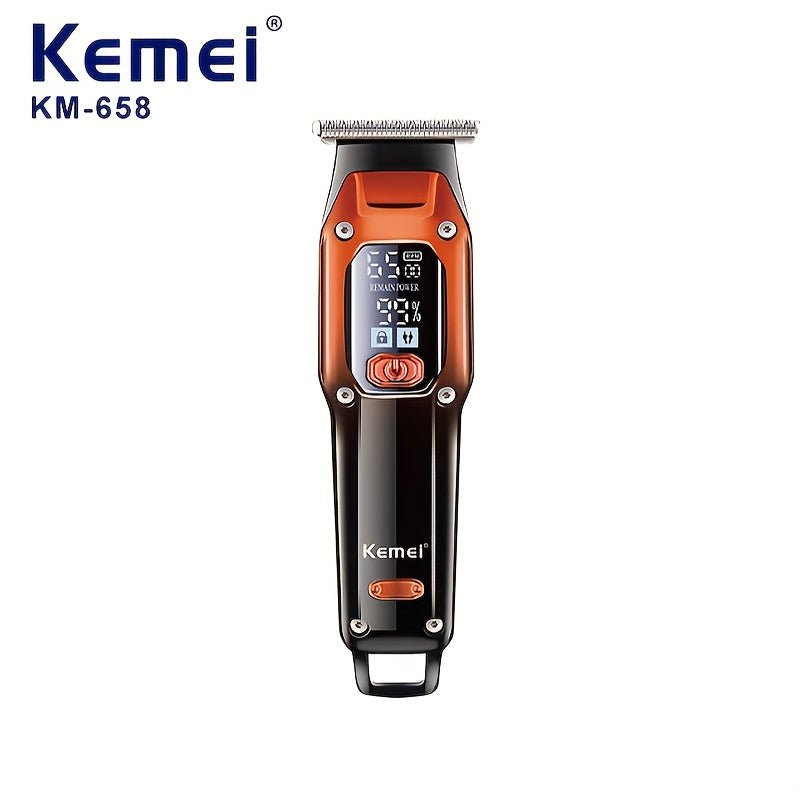 Professional Hair Clippers with LED Display USB Rechargeable Trimmer Set