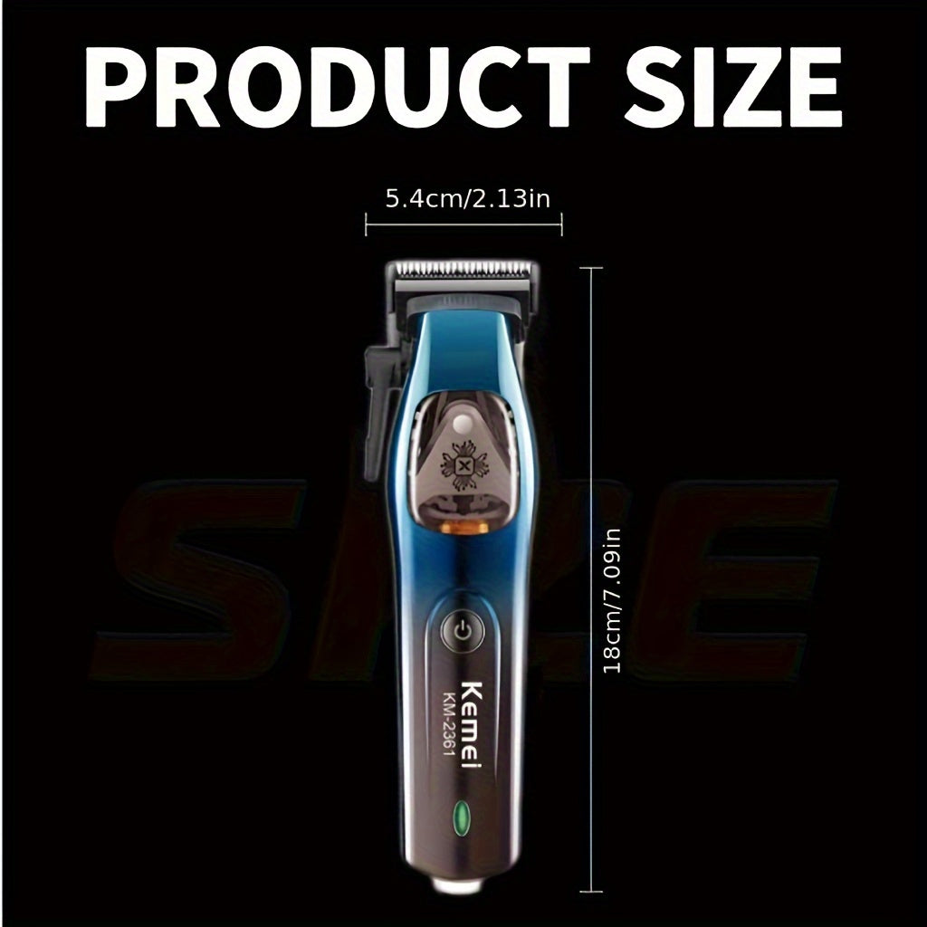 KEMEI km-2361 DLC Qayta to'ldiriladigan soch kesgich, 10000rpm Clipper bilan