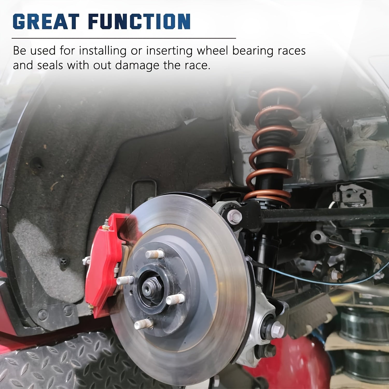 17PCS Bearing Race and Seal Driver Set Heavy Duty Aluminum Rust Resistant Wheel Axle Bushing Tool