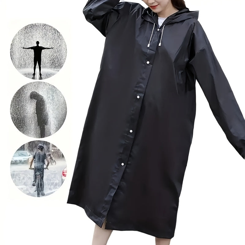 Waterproof Hooded Raincoat for Outdoor Activities Hiking Fishing Motorbike Riding