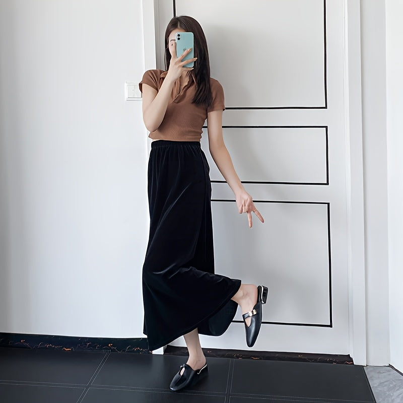 Women Mule Shoes Synthetic Cover Black White Pointed Toe All-Season