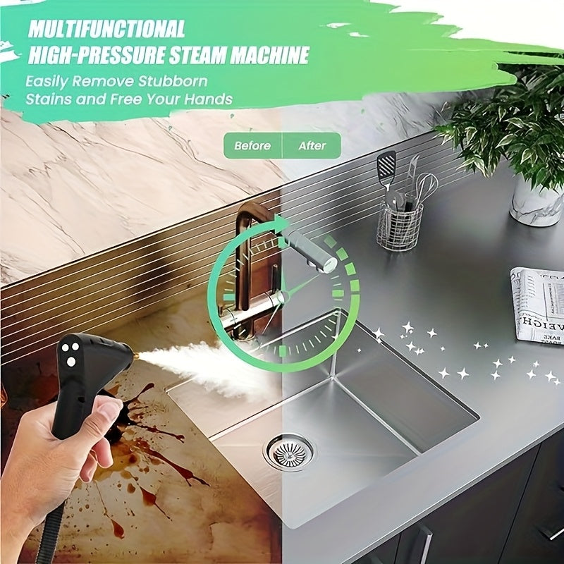 Handheld Steam Cleaner 1.2L 600W Max 130°C for Home Car Sofa Cleaning