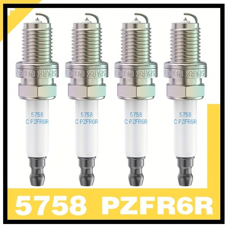 4 Pieces Iridium Spark Plugs for Cars – Compatible with Multiple Models