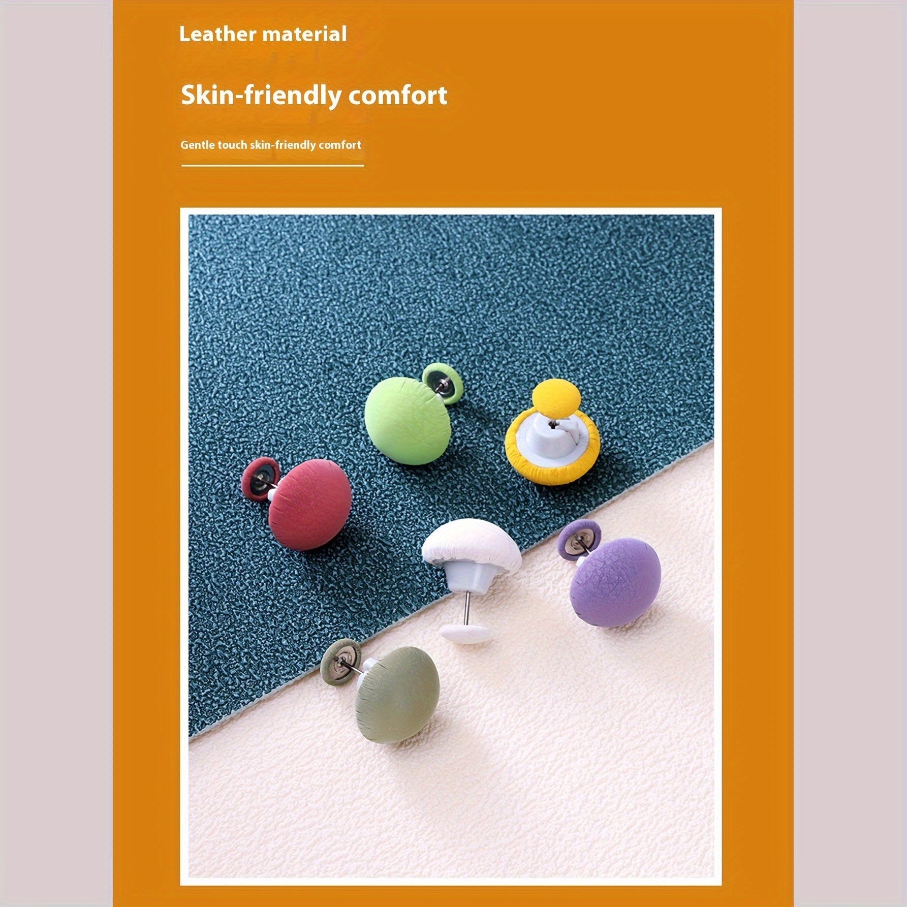 Upscale Mushroom Head Quilt Cover Curtain Fixer in Soft Faux Leather