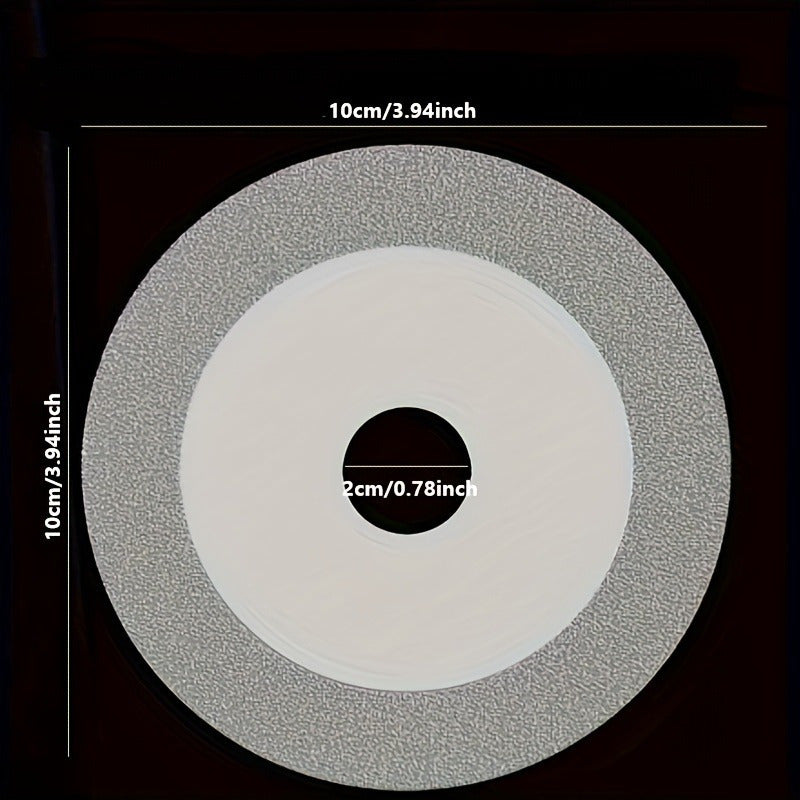 Shisha kesish diski 10.16cm olmos bilan ishlov berish uchun keramika marmar uchun kesuvchi disk