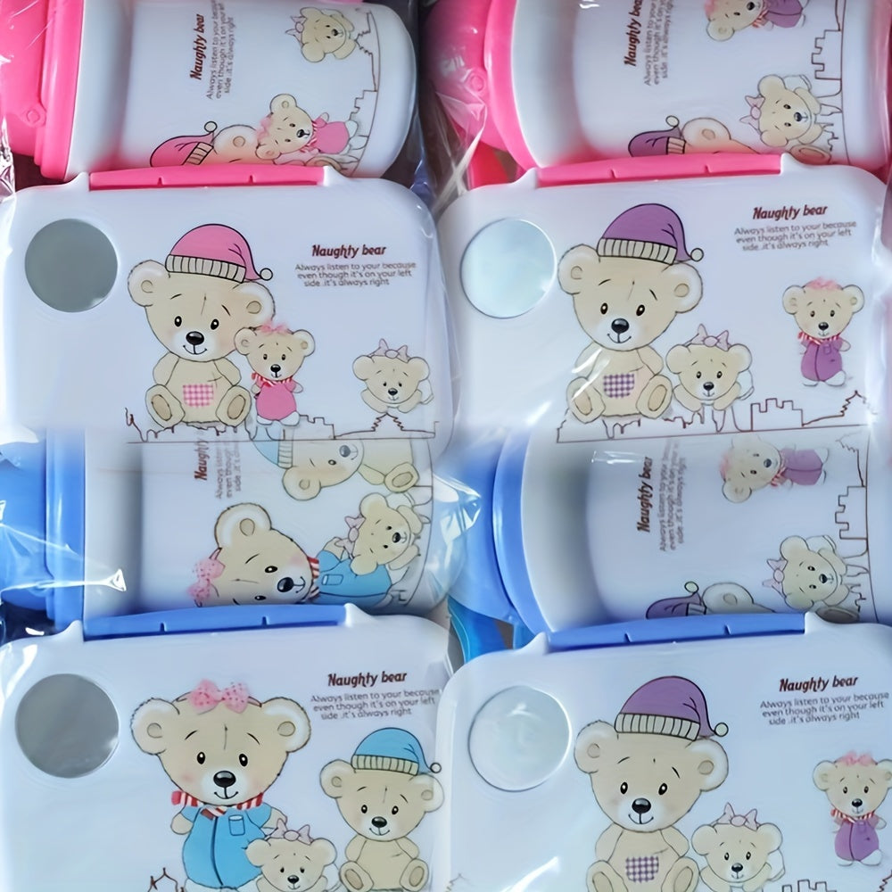 Lunch Box Set with Straw Water Bottle and Durable Plastic for School Work Camping