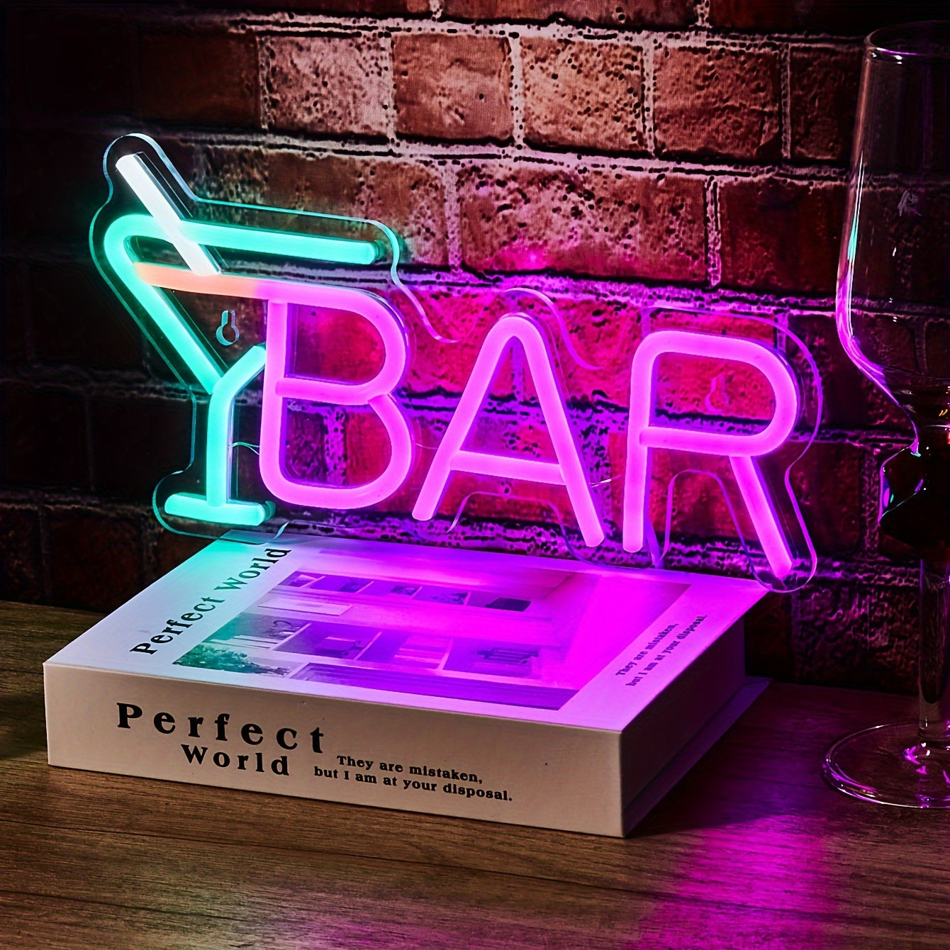 USB-Powered LED Neon Light Bar for Room Decor and Wall Art