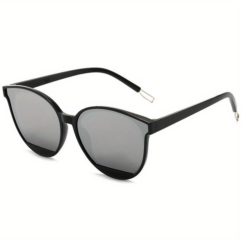 Unisex Cat Eye Sunglasses with Gradient Lenses, Casual Hollow Earpieces
