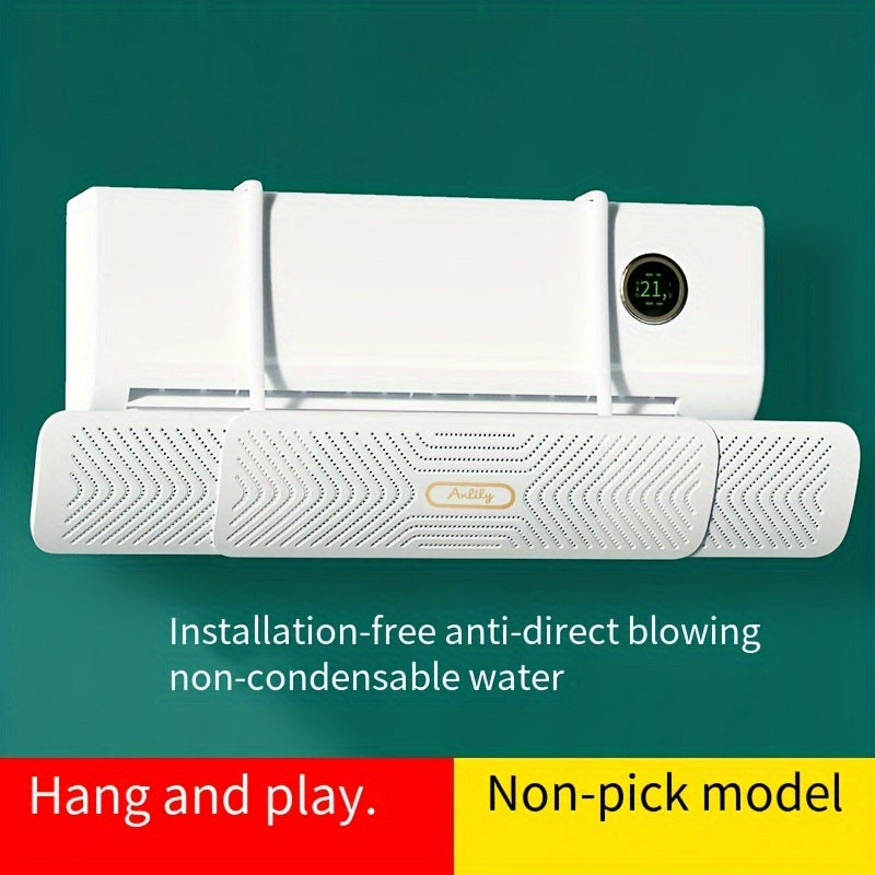 Adjustable Air Conditioner Wind Deflector for Home and Office, Energy Saving Vent Cover