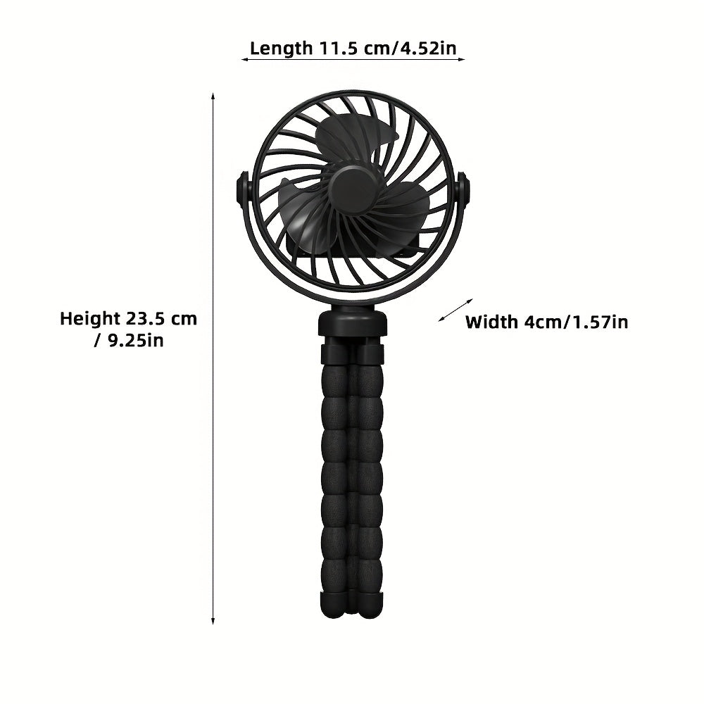 Portable Octopus-Style USB Fan with Multiple Modes, Rechargeable Battery, Indoor and Outdoor Use