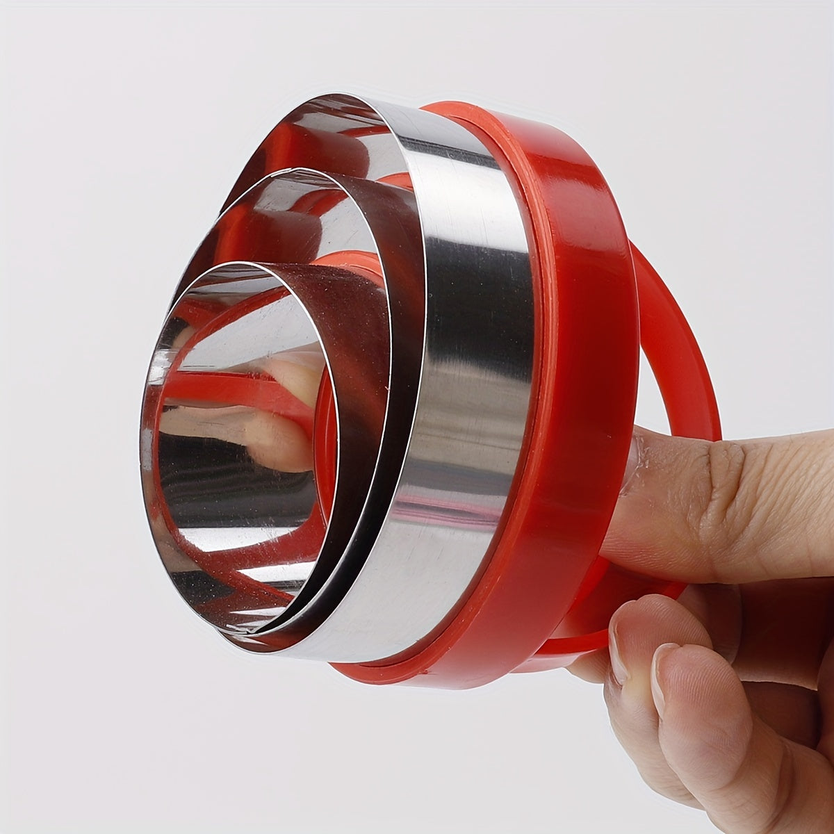 3 dumaloq zanglamaydigan po&#39;latdan yasalgan pishiriqlar to&#39;plami, pechene qoliplari, pishirish asboblari, oshxona aksessuarlari