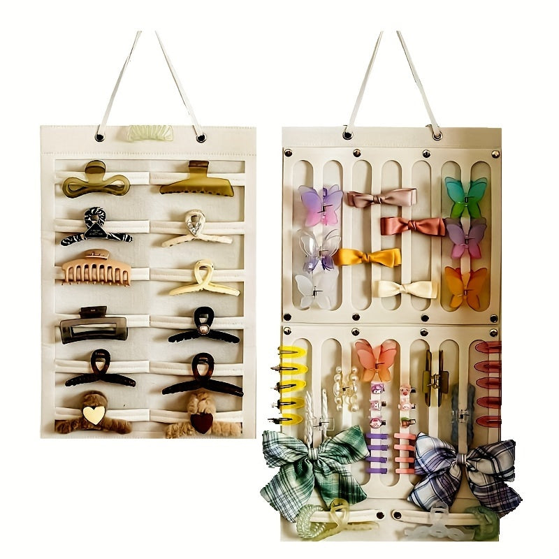 Hair Accessories Organizer Wall Rack Hanging Storage for Hair Clips and Bands