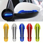 2 Pieces Car Rearview Mirror Stickers Reflective Safety Accessories