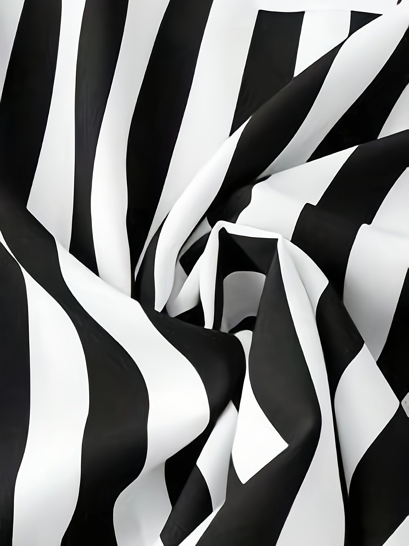 Women's Striped V-Neck Blouse with Lace-Up Cuff Sleeves for Spring and Fall