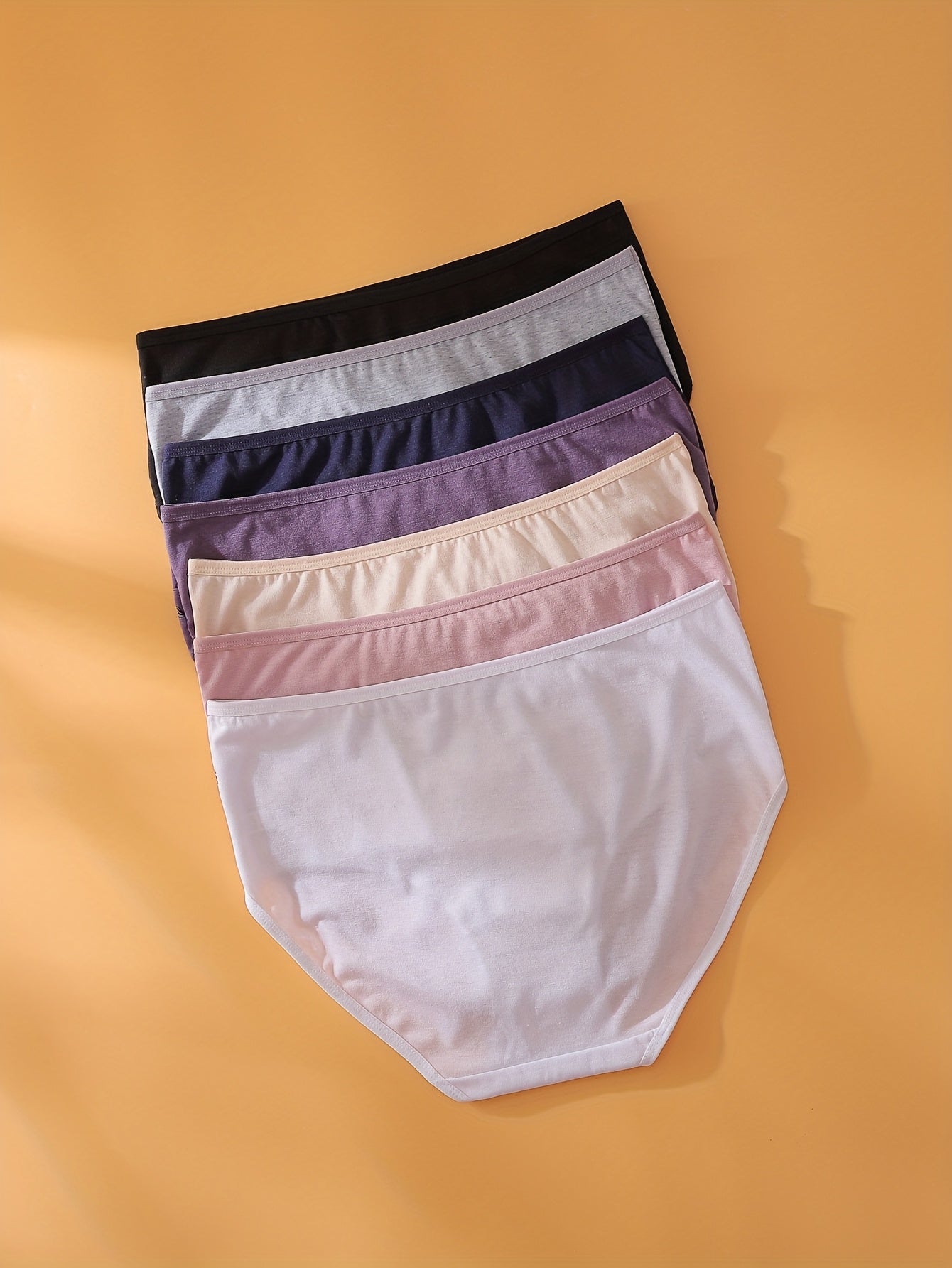 7 шт. женских трусов большого размера из хлопка с цветочным принтом, средней посадки, дышащие, комфортные