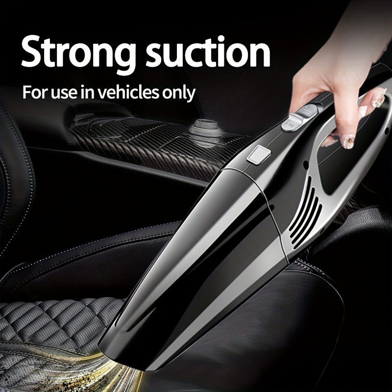 Ручной автомобильный пылесос с мощной всасывающей силой, тихой работой, щеткой для щелей, щеткой для пыли, шнуром длиной 3-5 м