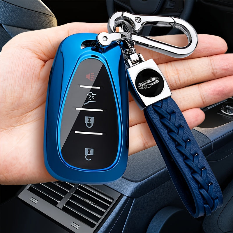 Unisex Leather Car Key Cover Scratch-Resistant Protective Case
