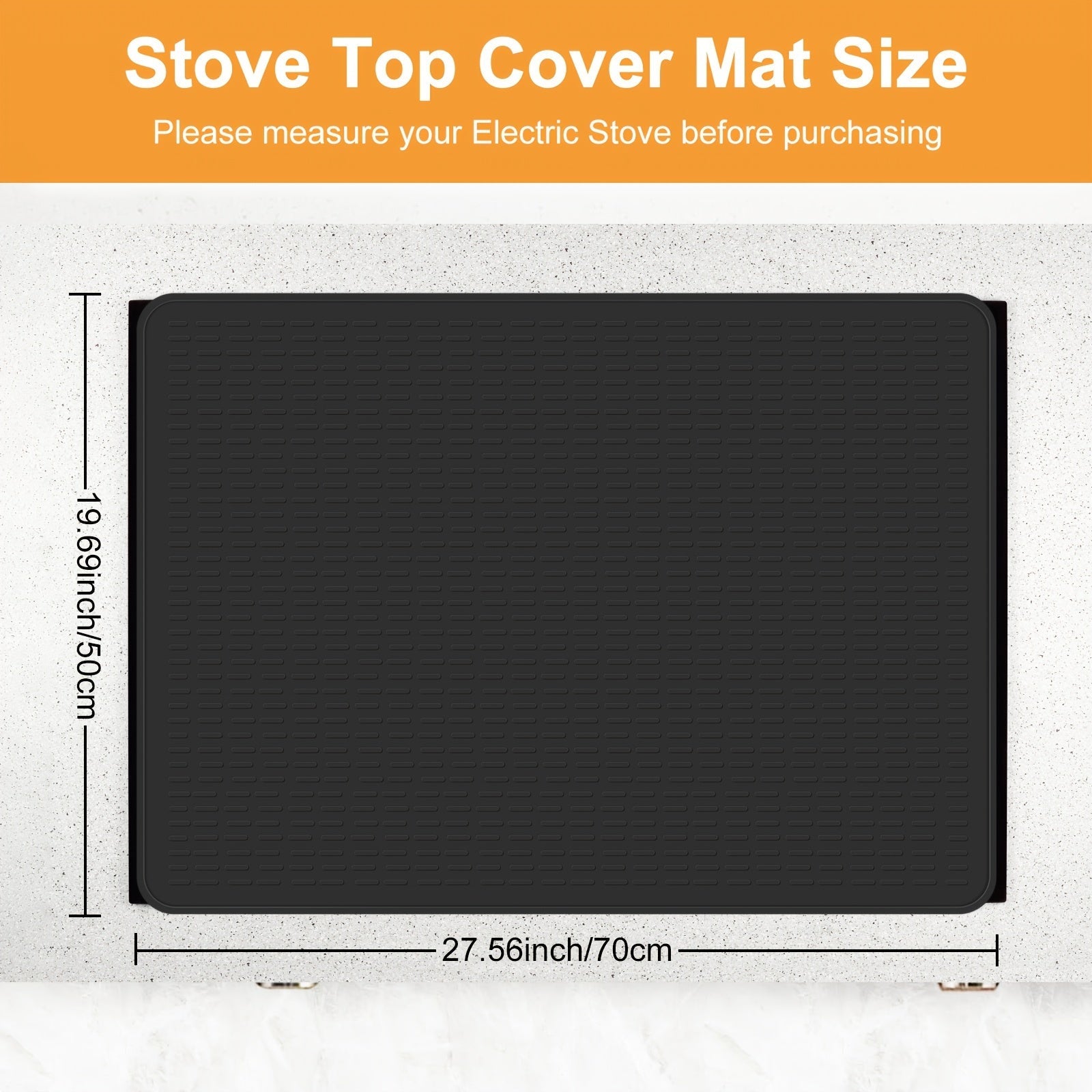Silicone Stove Top Cover Heat-Resistant Waterproof Non-Slip Foldable Kitchen Protector