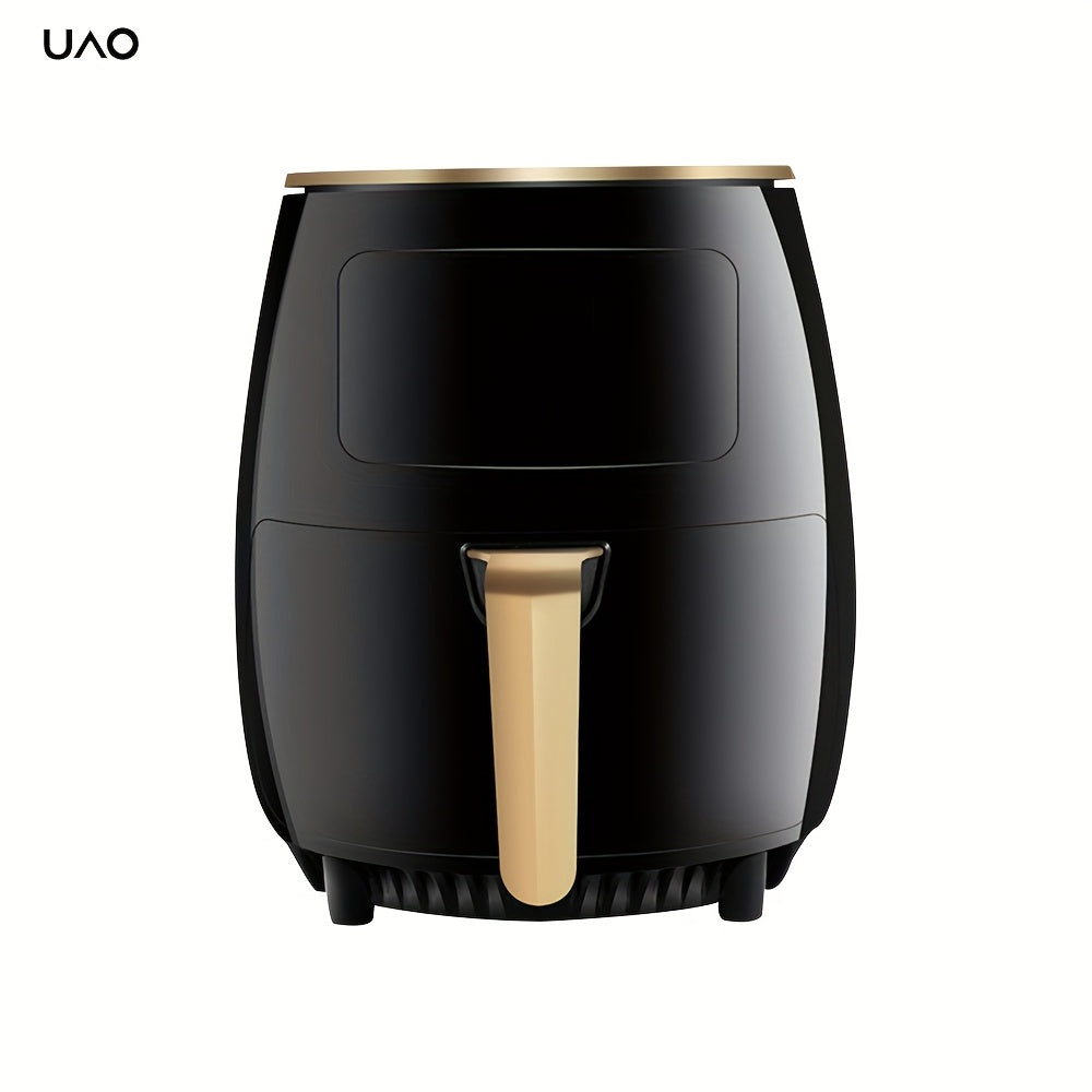 Freidora de aire de gran capacidad con funciones multifuncionales, cocina sin aceite, bajo contenido de grasa, base antideslizante segura, 1400W