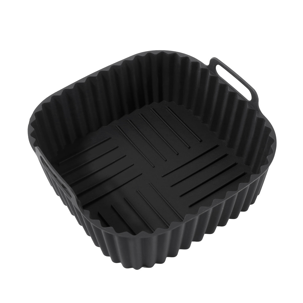 Qayta ishlatiladigan Silikon Havo Fryer Liner 20.32cm, 4-7 QT uchun, yopishqoq bo'lmagan pech, mikroto'lqinli pech uchun xavfsiz