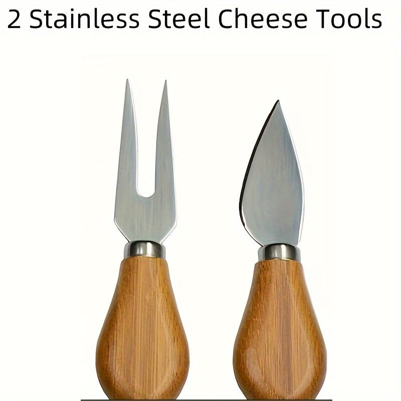 Multipurpose Cheese Board Set with Serving Knives, Storage Drawers, for Snacks and Charcuterie