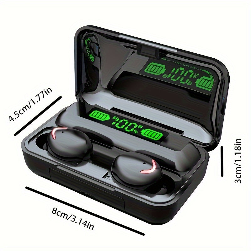 Wireless Earbuds Touch Control LED Display Charging Bin for Exercising