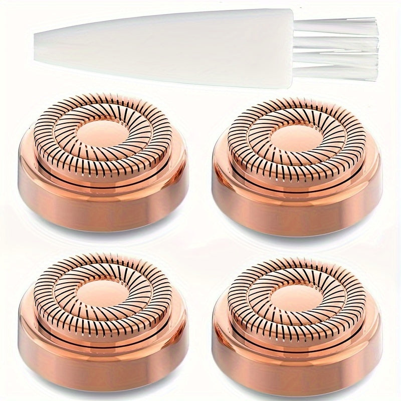 Facial Hair Remover Replacement Heads Set for Women, Metal, 2/4/6 Pack