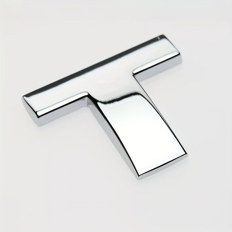 Car 3D Letter Car Stickers Metal Car Body Word Mark Silver Tail Mark