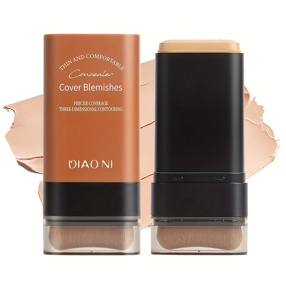 Women Matte Finish Foundation Stick with Brush Light to Medium Buildable Coverage