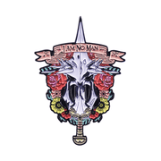 Yangi Alloy Brooch Pin qilich va gul dizayni bilan kiyimlar, shlyapa, sumkalar uchun