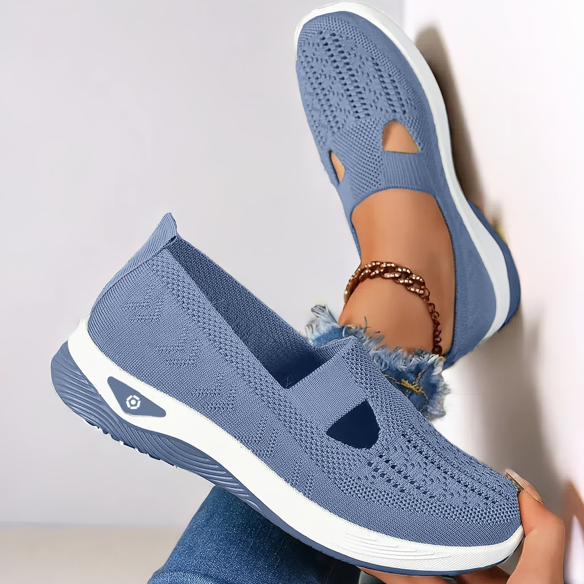 Women's Breathable Fabric Sneakers with Cross-Border Lace-Up and Low Top Design