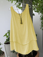 Women's Plus Size Two-Piece Vest Set Navy Size Large