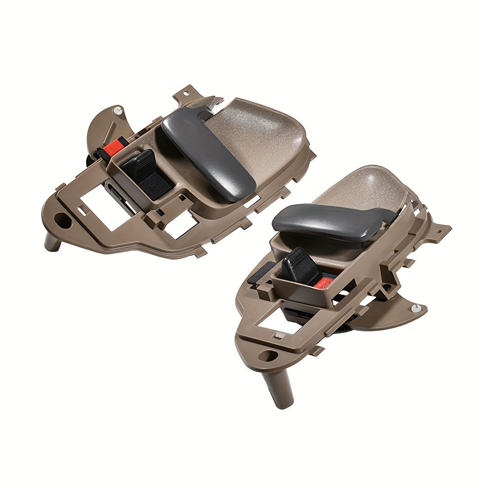 Beige Interior Door Handles Pair for SUVs Durable ABS Fits 1995-2002