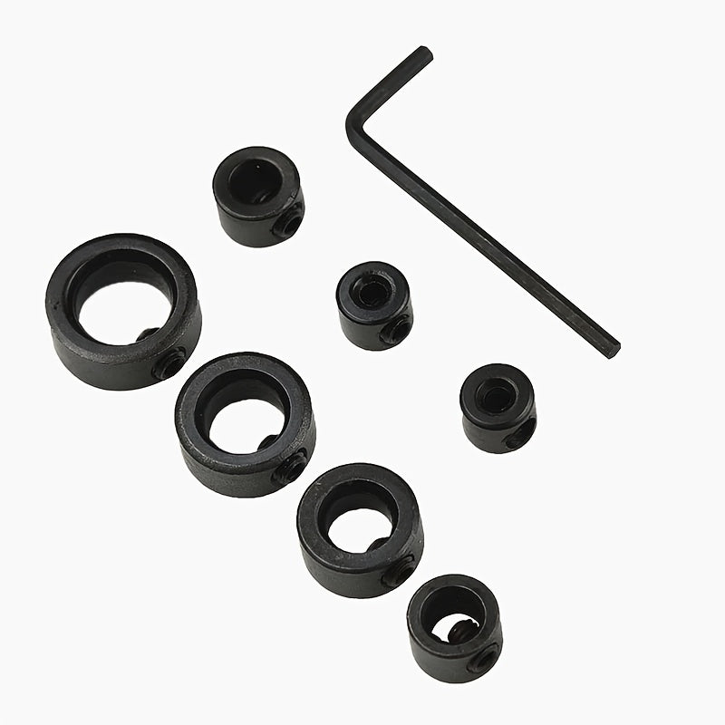 8-Piece Woodworking Drill Locator and Hex Wrench Bit Set for Craftsmen