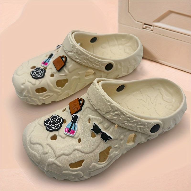 Women's Soft Breathable EVA Clogs Black Non-Slip Indoor Outdoor Shoes