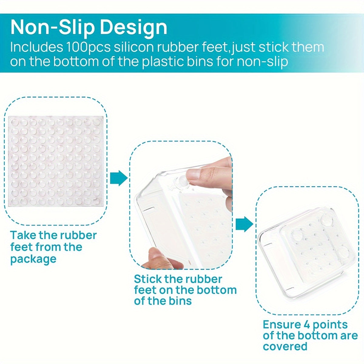 25-Piece Transparent Makeup and Skincare Drawer Storage Organizer Large Capacity