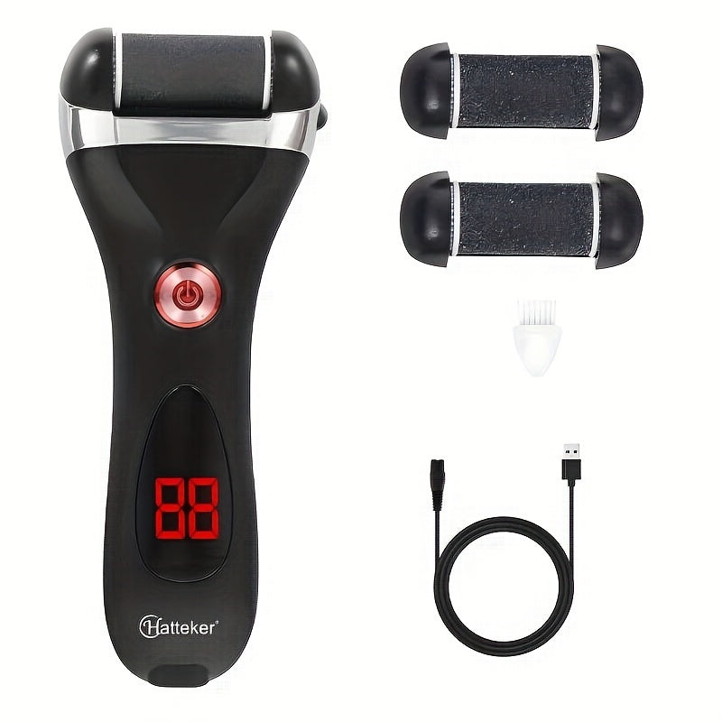 Kit de cuidado eléctrico para pies para mujeres con pantalla LCD, removedor de callos, herramienta de pedicura, recargable