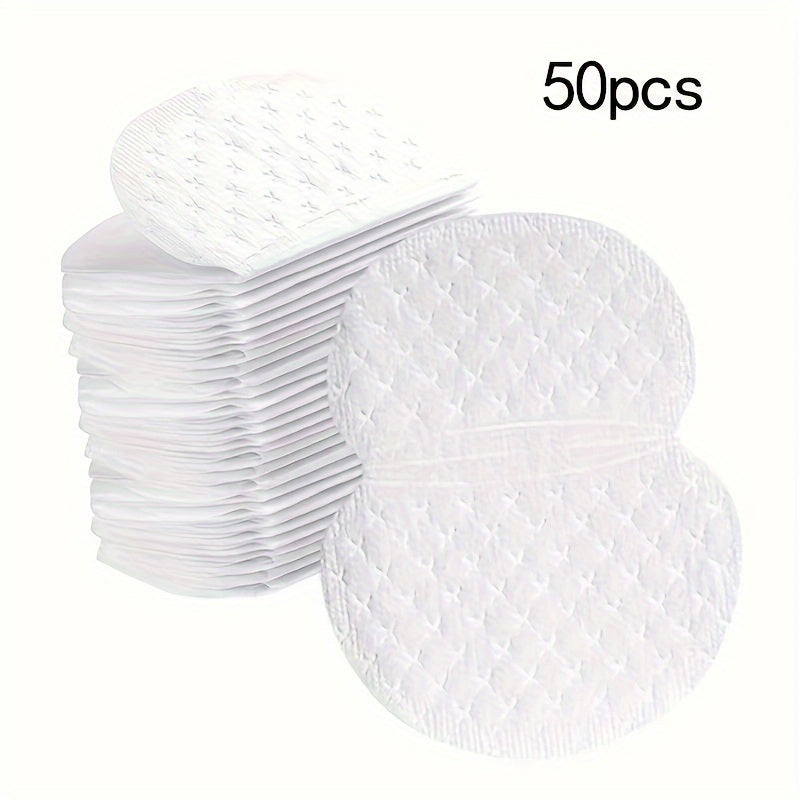 Almohadillas desechables para sudor de axila para hombres y mujeres 50/100 piezas transpirables, sin olor, ligeras