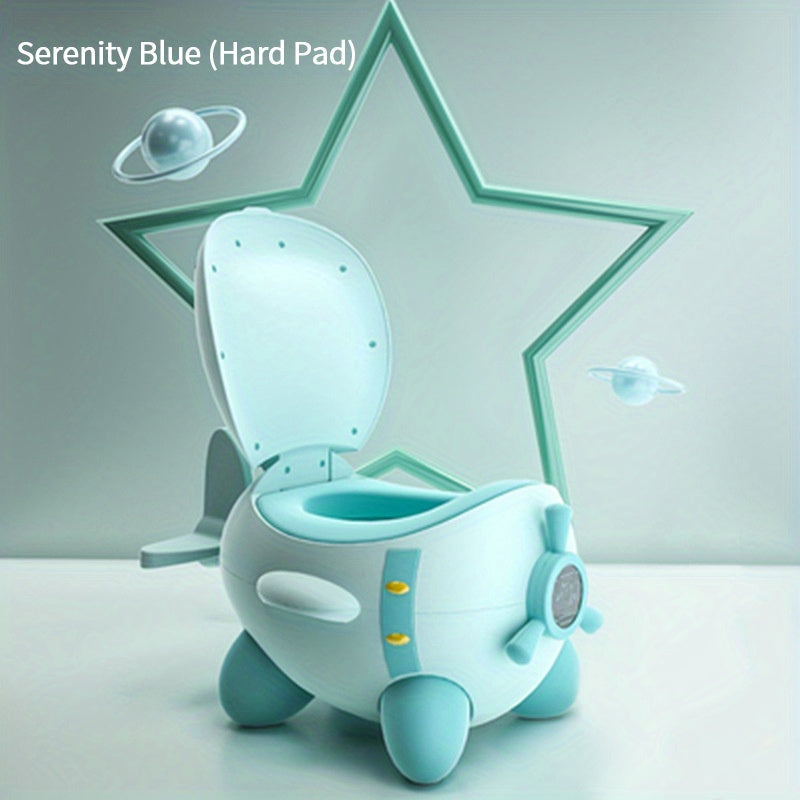 Cartoon Airplane Potty Training Seat for Babies and Toddlers with Stability and Comfort