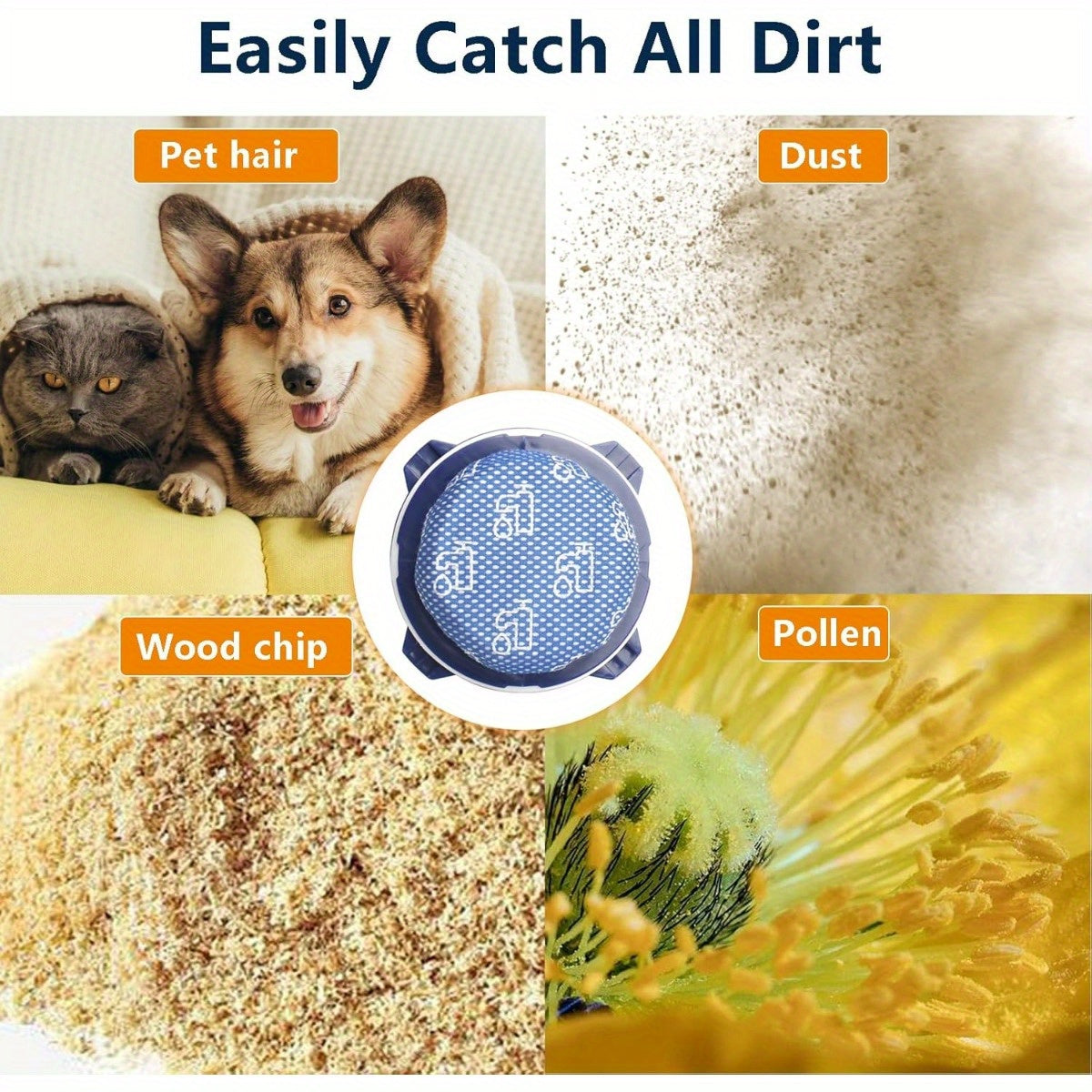 Juego de filtros de vacío compatible con aspiradoras Jet75 Plus Jet70 Jet65 Jet60 3 piezas