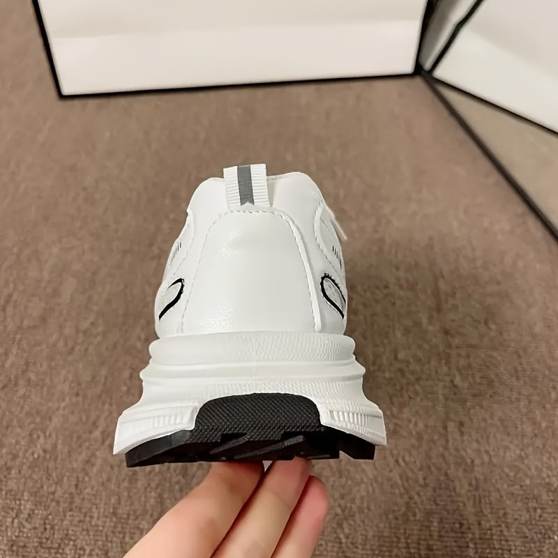 Women's Mesh Sneakers Breathable Fabric Casual Low Top Platform Sole
