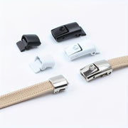 No-Tie Elastic Shoelaces 8mm Flat Secure Press Lock for Sneakers and Casual Shoes