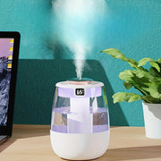 Large Mist Humidifier with USB Power for Bedroom and Desk Use