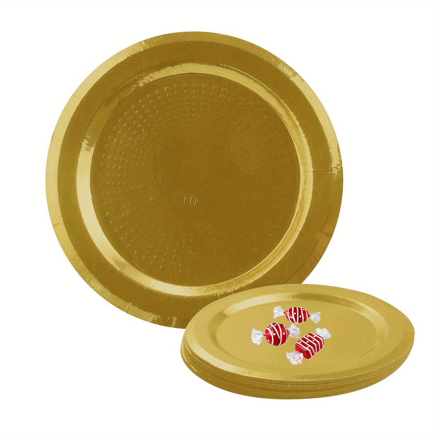 10-Donali Bir Martalik Taqsim Qiladigan Taqsimotlar To'plami, Zarg'aldoq Nuqtalar bilan, Bayramlar va Tadbirlar uchun, Aylana yoki To'rtburchak shaklida