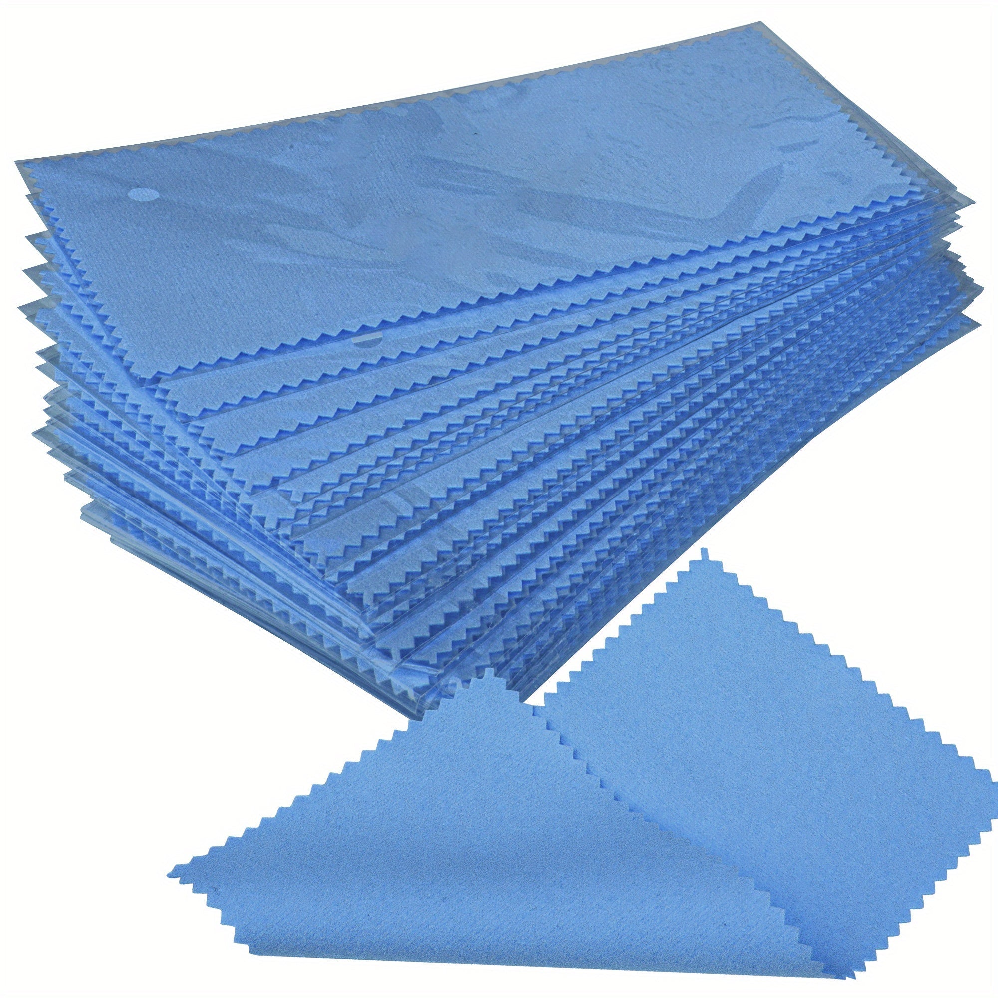 Jewelry Cleaning Cloth Set of 30 Pieces Polishing Cloths 8x16cm Individually Wrapped