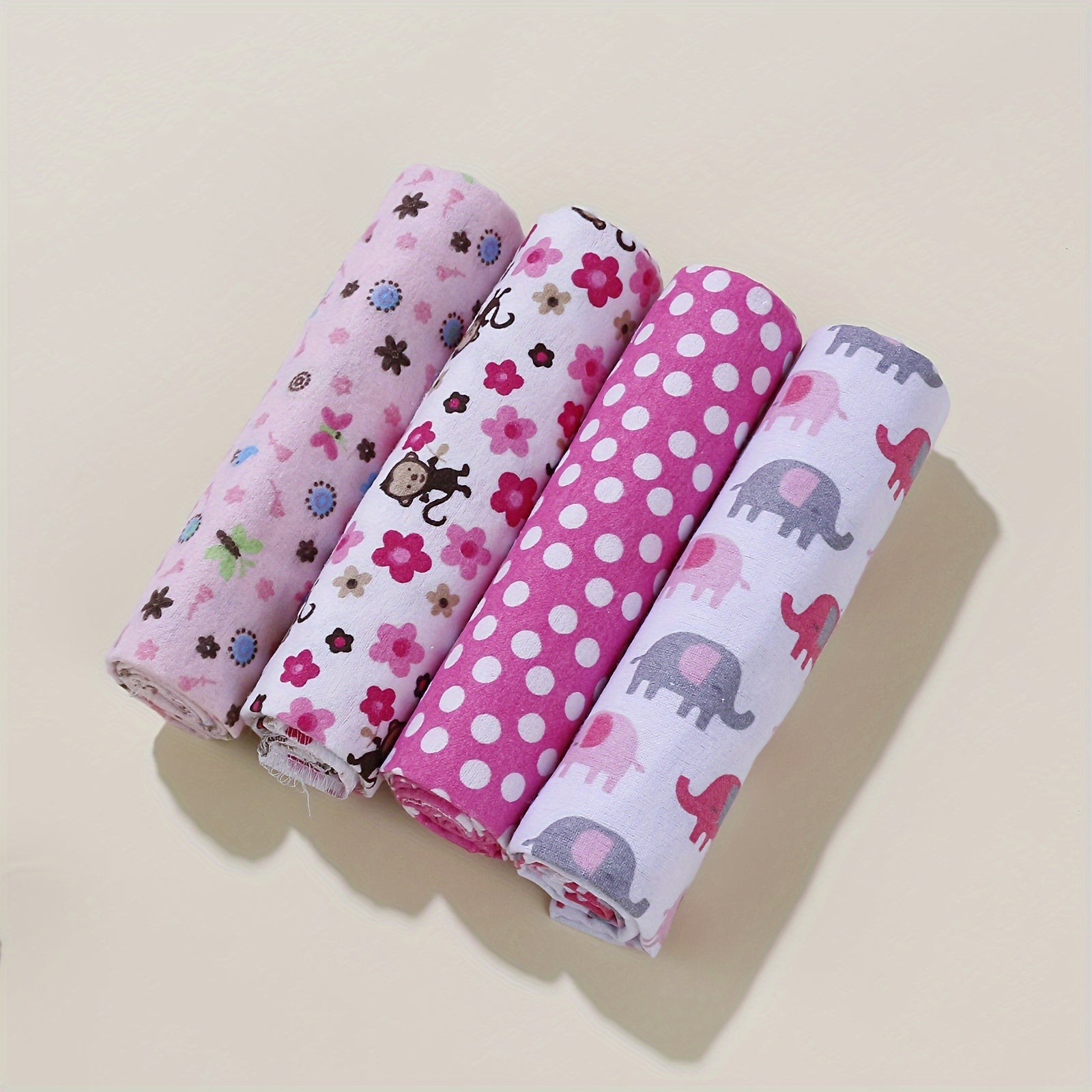 Juego de 4 mantas de algodón con estampados de dibujos animados, estrellas y coches para el hogar y viajes