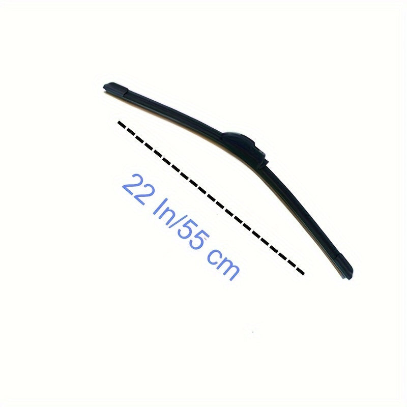 Universal Dual Rubber Wiper Blades All-Season Hook Mount 1-Pack