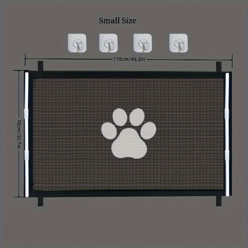 Pet Mesh Gate for Dogs Portable Cloth Safety Security