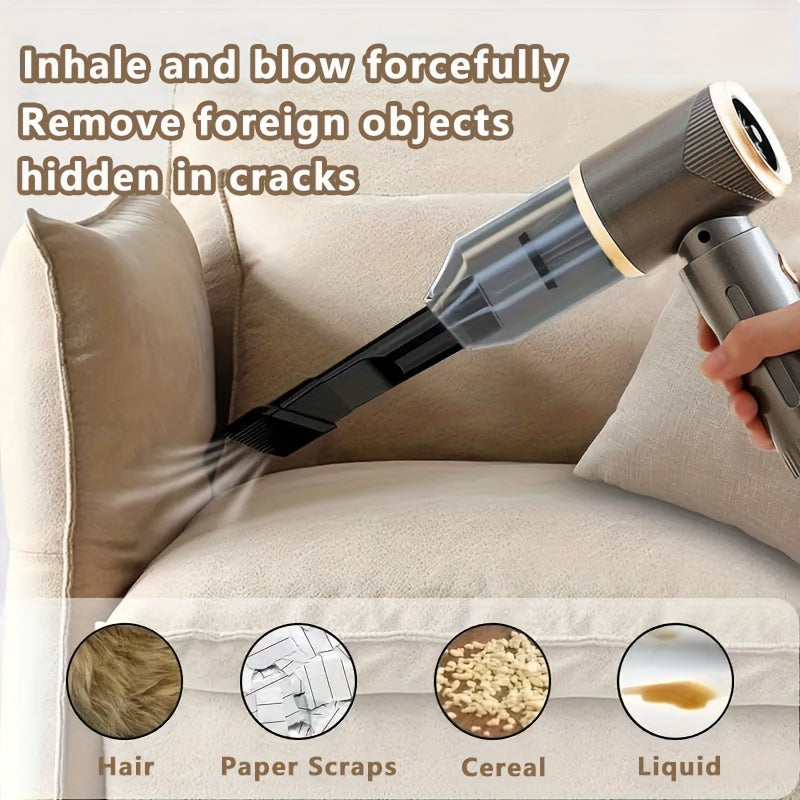 Wireless Handheld Vacuum Cleaner with Floor and Car Suction Heads for Home and Car Use